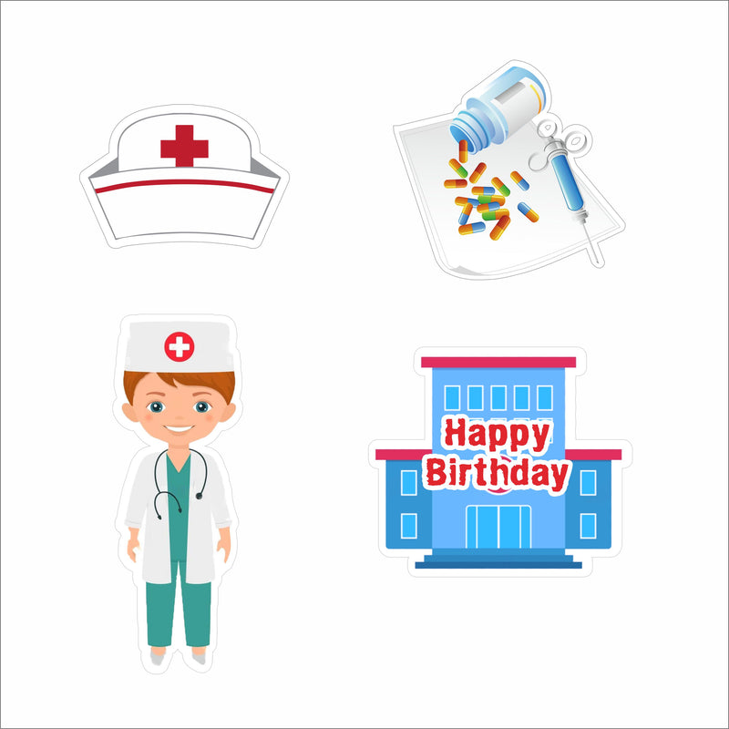 Doctor Theme Birthday Party Cutouts