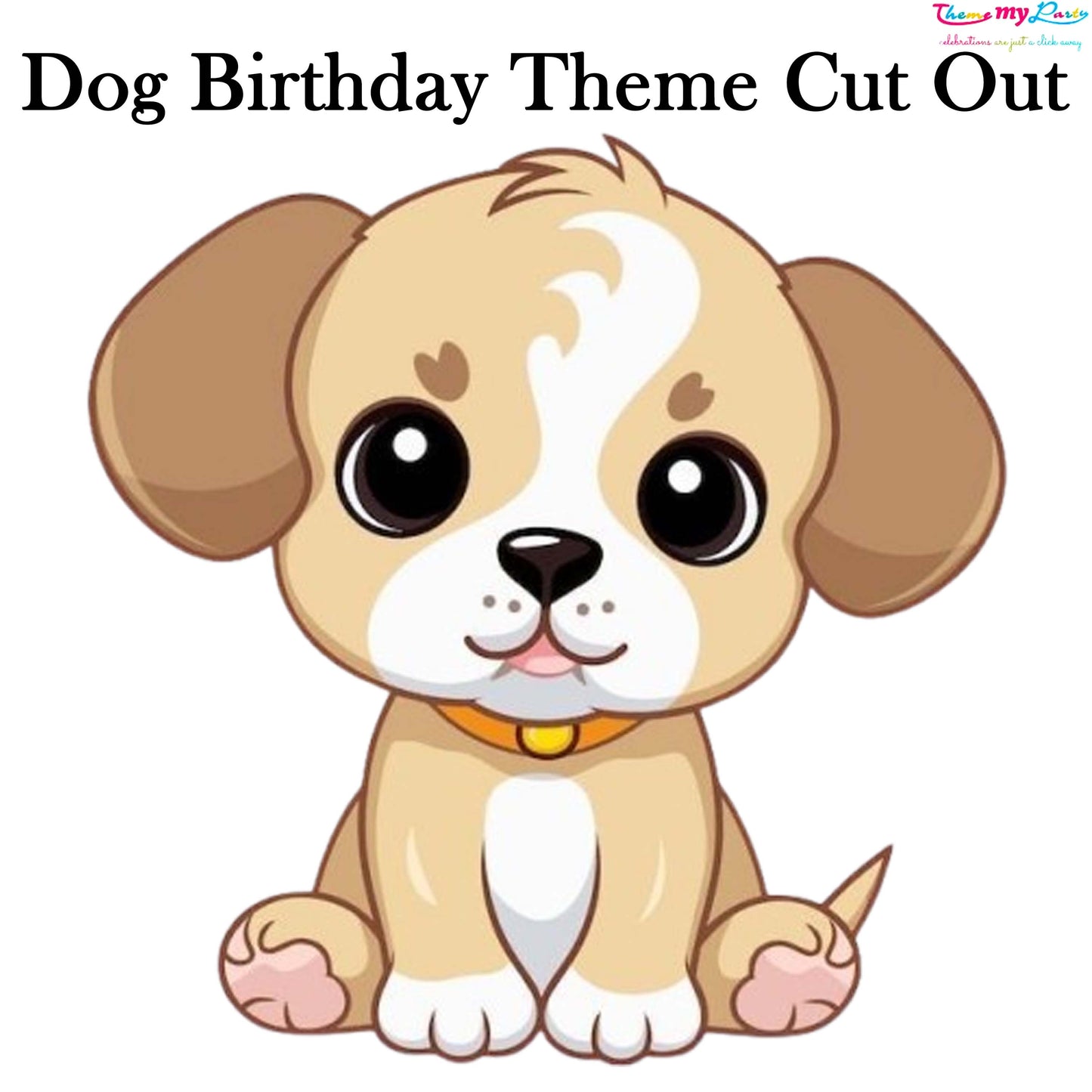 Dog Birthday Theme Birthday Party Cutout
