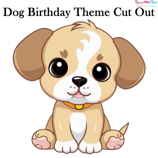 Dog Birthday Theme Birthday Party Cutout
