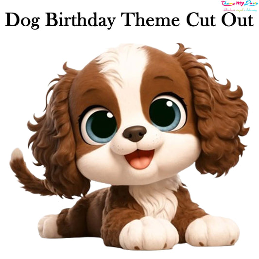 Dog Birthday Theme Birthday Party Cutout