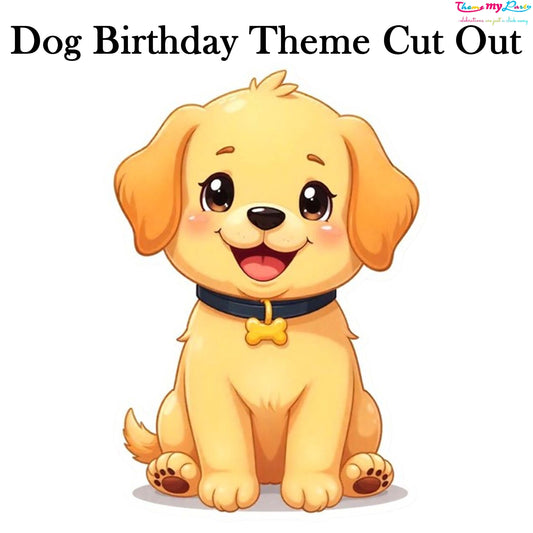 Dog Birthday Theme Birthday Party Cutout