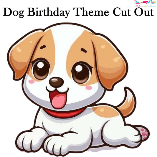 Dog Birthday Theme Birthday Party Cutout