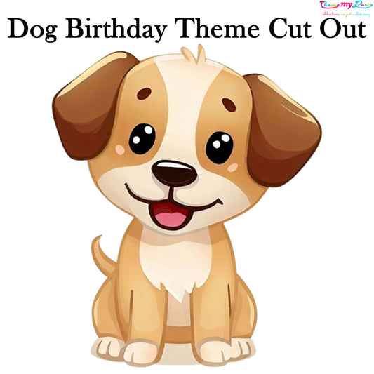Dog Birthday Theme Birthday Party Cutout