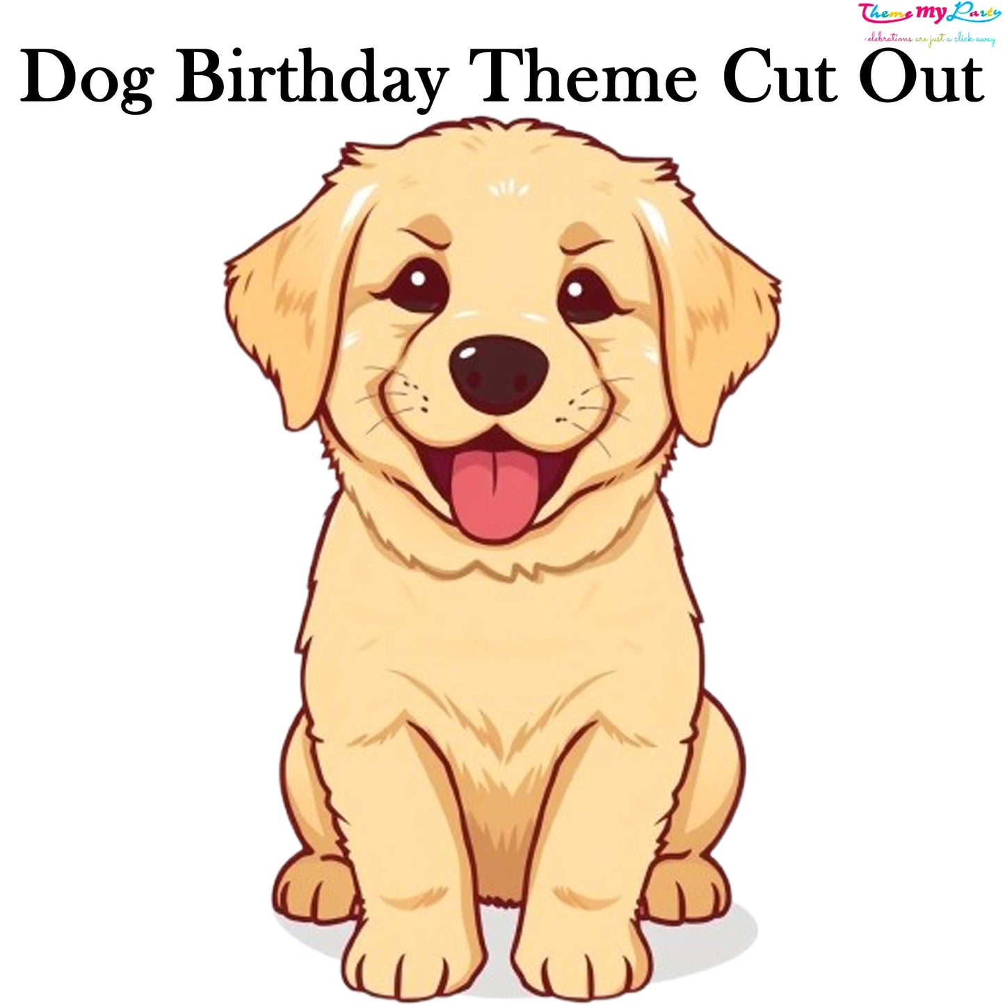 Dog Birthday Theme Birthday Party Cutout