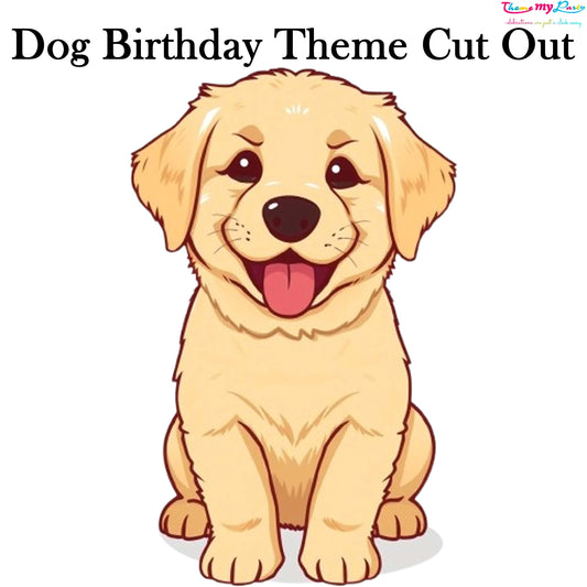 Dog Birthday Theme Birthday Party Cutout