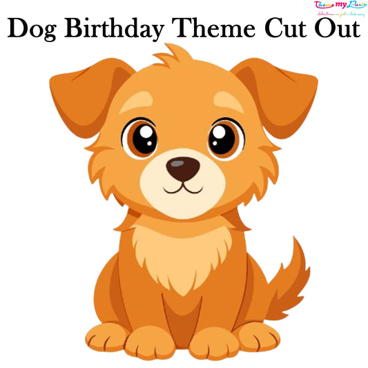 Dog Birthday Theme Birthday Party Cutout