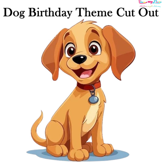 Dog Birthday Theme Birthday Party Cutout