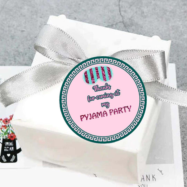 Pyjama Theme Birthday Party Thank You Gift Tags