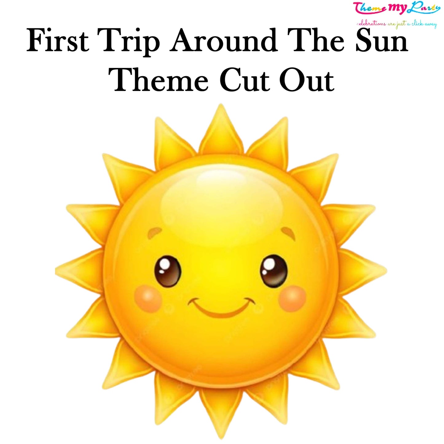 First Trip Around The Sun Theme Birthday Party Cutout