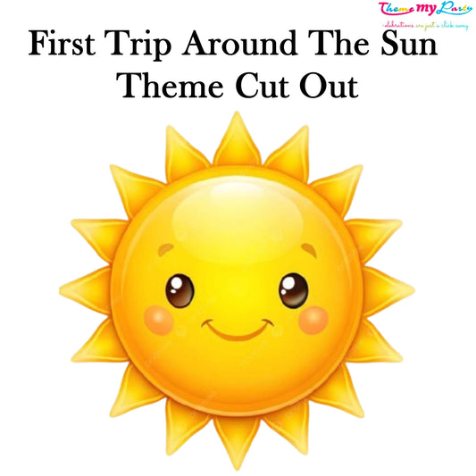 First Trip Around The Sun Theme Birthday Party Cutout