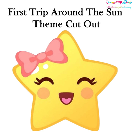 First Trip Around The Sun Theme Birthday Party Cutout