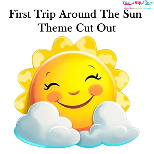 First Trip Around The Sun Theme Birthday Party Cutout