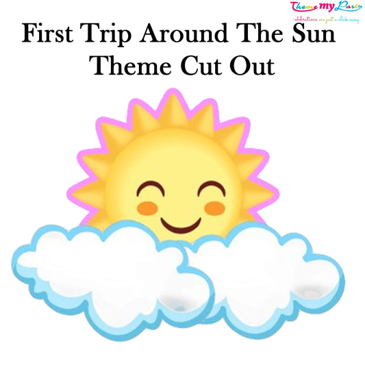 First Trip Around The Sun Theme Birthday Party Cutout