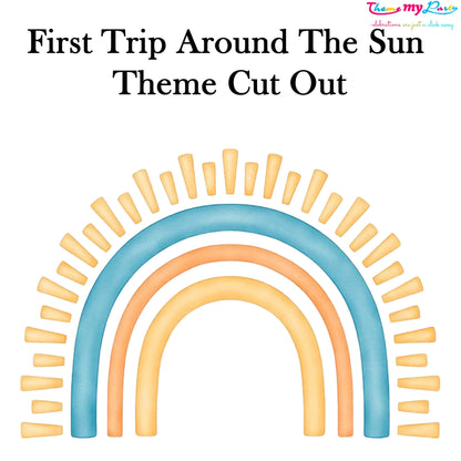 First Trip Around The Sun Theme Birthday Party Cutout