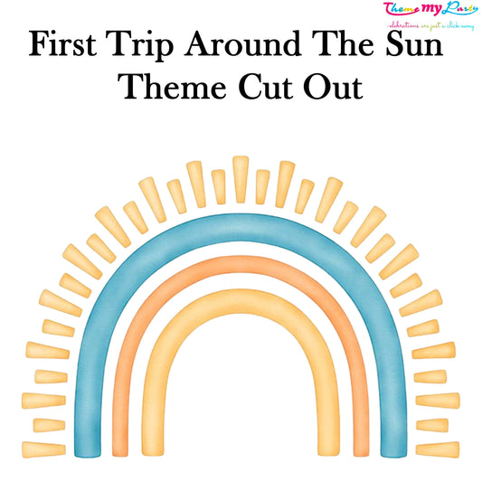 First Trip Around The Sun Theme Birthday Party Cutout