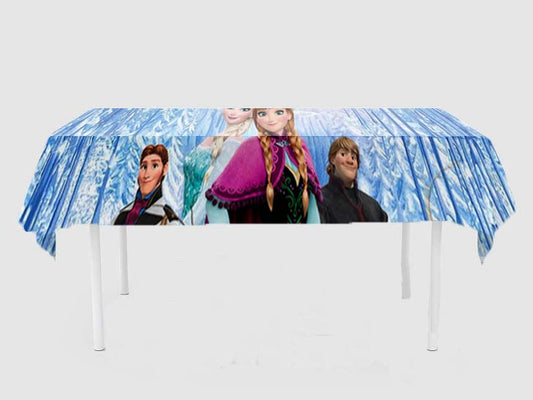 Frozen Theme Birthday Cake Table Cover