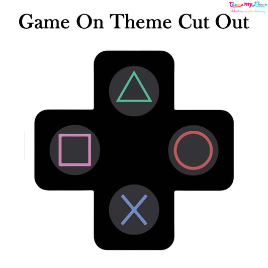 Game Theme Birthday Party Cutout