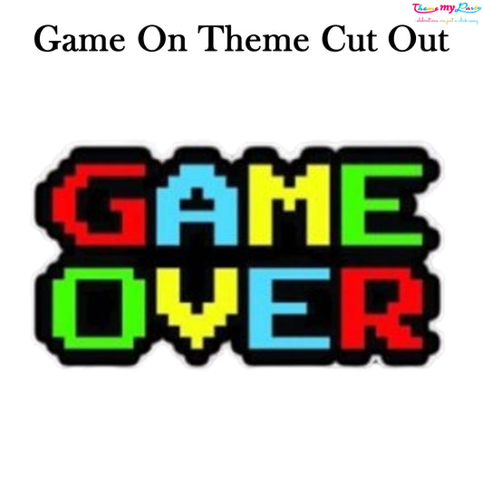 Game Theme Birthday Party Cutout