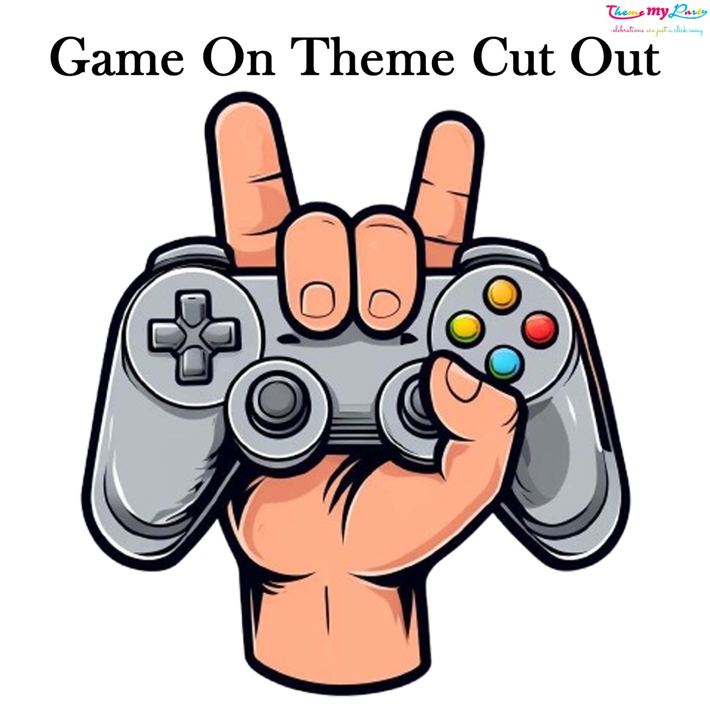 Game Theme Birthday Party Cutout