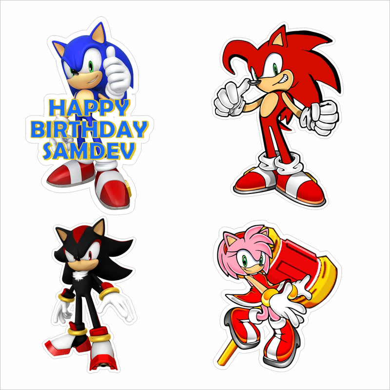 Sonic Theme Birthday Party Hanging Set for Decoration 