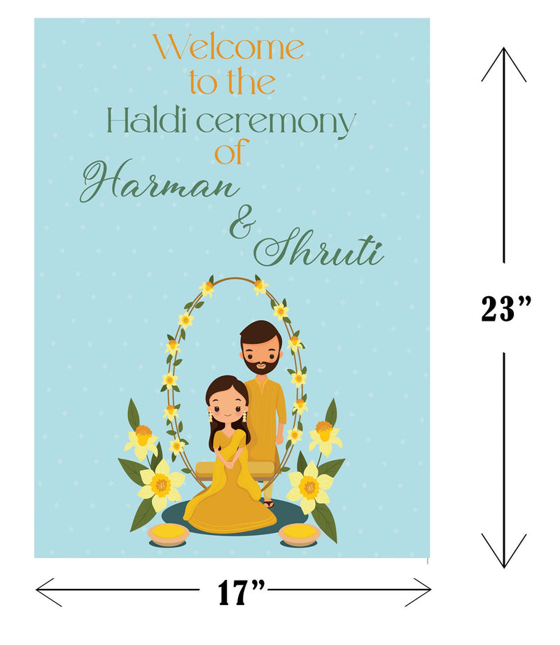 Wedding Ceremony Theme Party Welcome Board