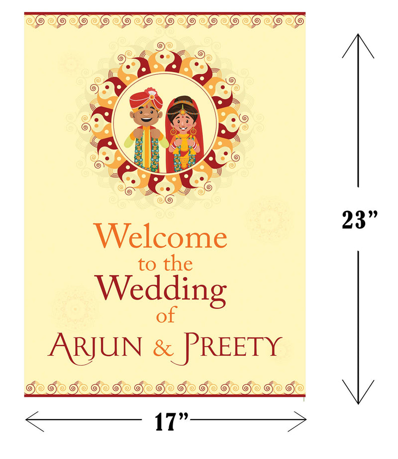 Wedding Ceremony Theme Party Welcome Board