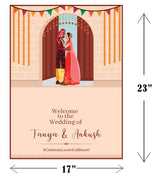 Wedding Ceremony Theme Party Welcome Board