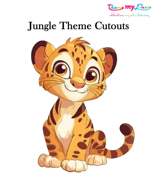 Jungle Theme Birthday Party Cutout