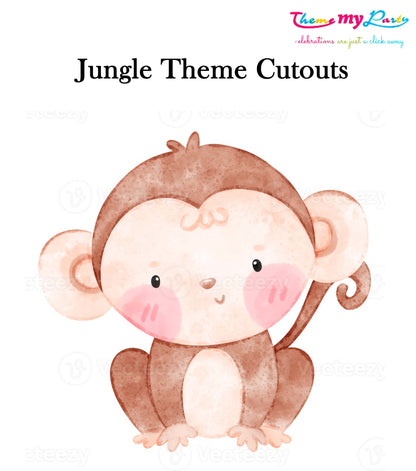 Jungle Theme Birthday Party Cutout