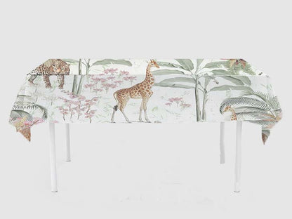 Jungle Theme Birthday Cake Table Cover