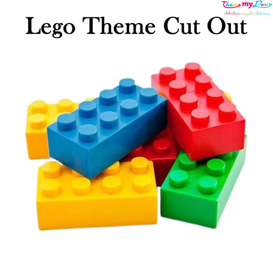 Lego Theme Birthday Party Cutout