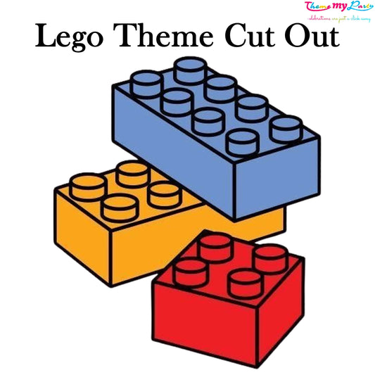 Lego Theme Birthday Party Cutout