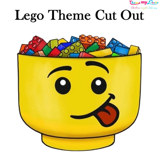 Lego Theme Birthday Party Cutout