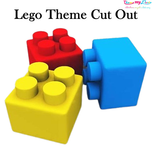 Lego Theme Birthday Party Cutout