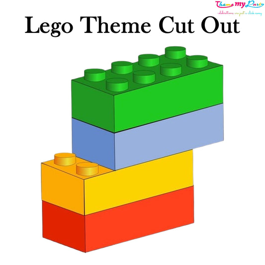 Lego Theme Birthday Party Cutout