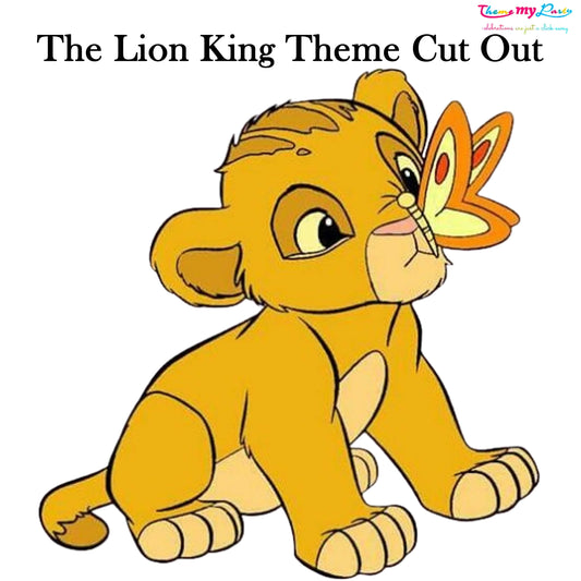 Lion King Theme Birthday Party Cutout