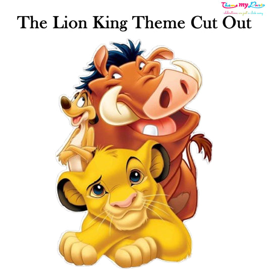 Lion King Theme Birthday Party Cutout