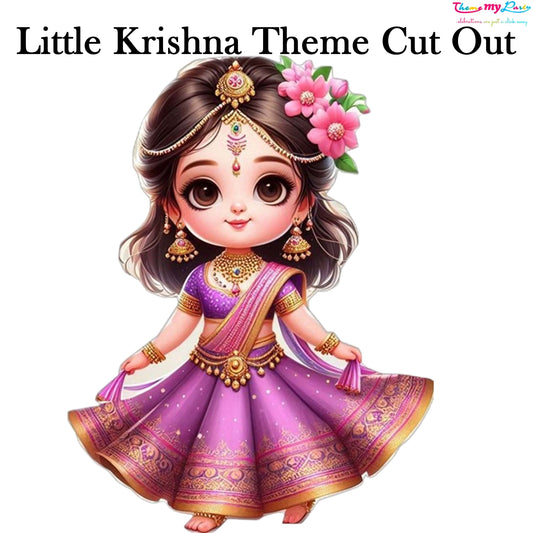 Krishna Theme Birthday Party Cutout