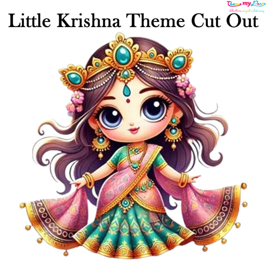 Krishna Theme Birthday Party Cutout