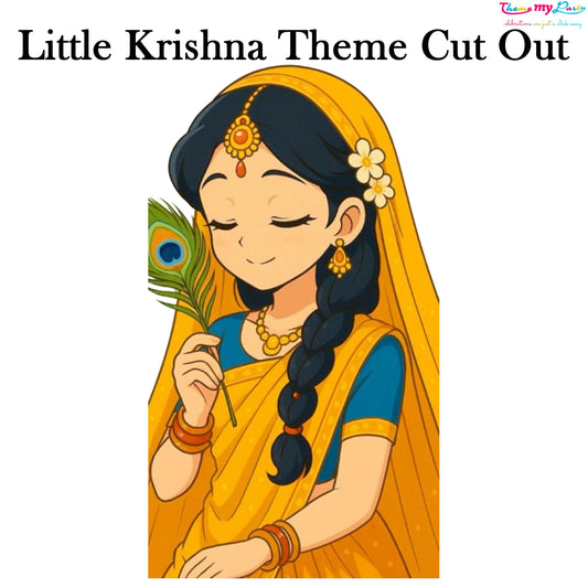 Krishna Theme Birthday Party Cutout