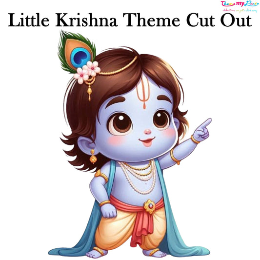 Krishna Theme Birthday Party Cutout