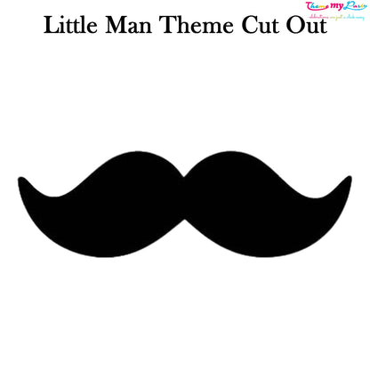 Little Man Birthday Theme Birthday Party Cutout