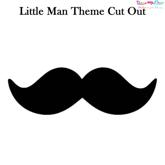 Little Man Birthday Theme Birthday Party Cutout