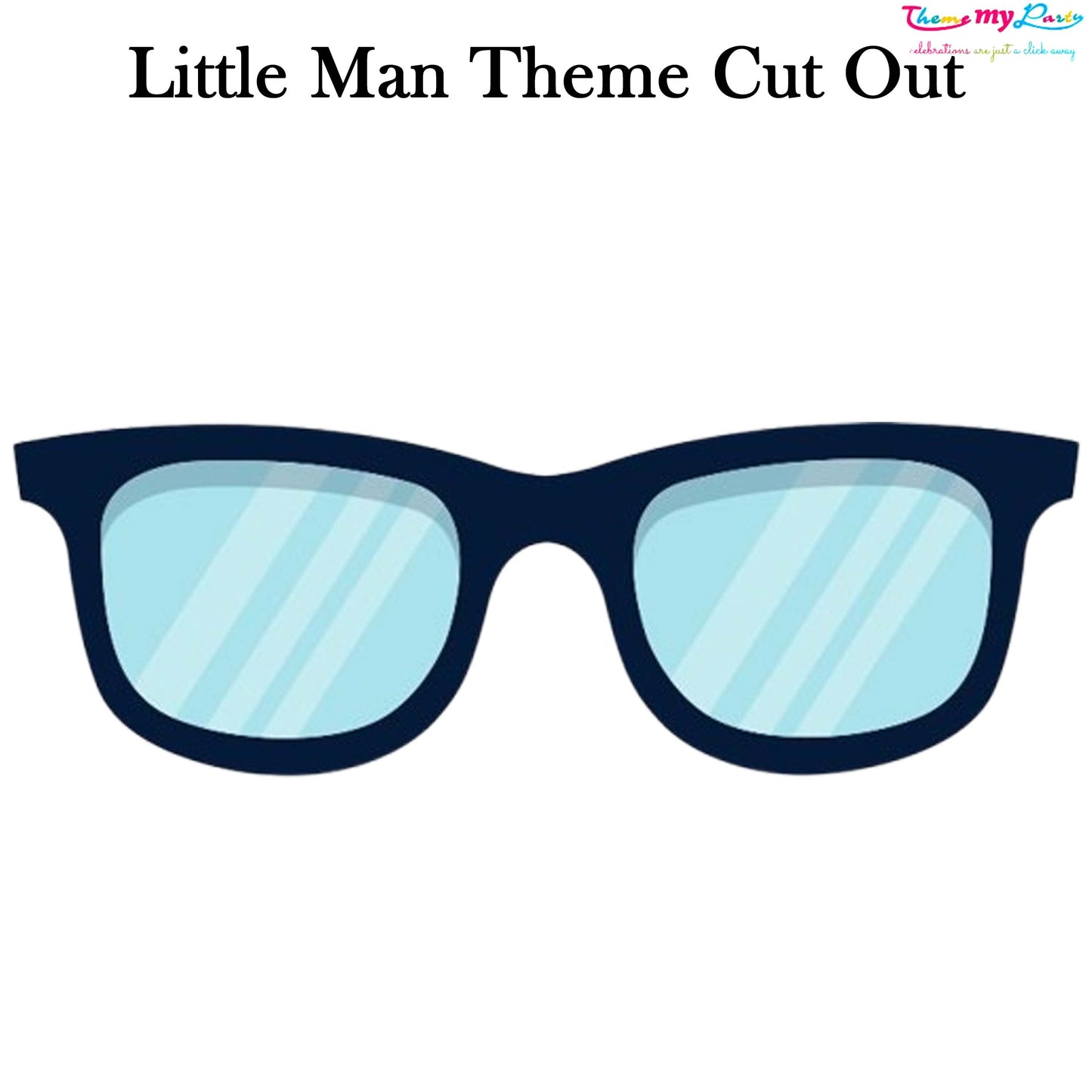 Little Man Theme Birthday Party Cutout