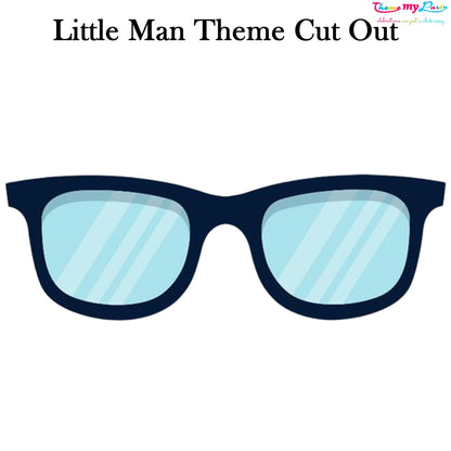 Little Man Theme Birthday Party Cutout