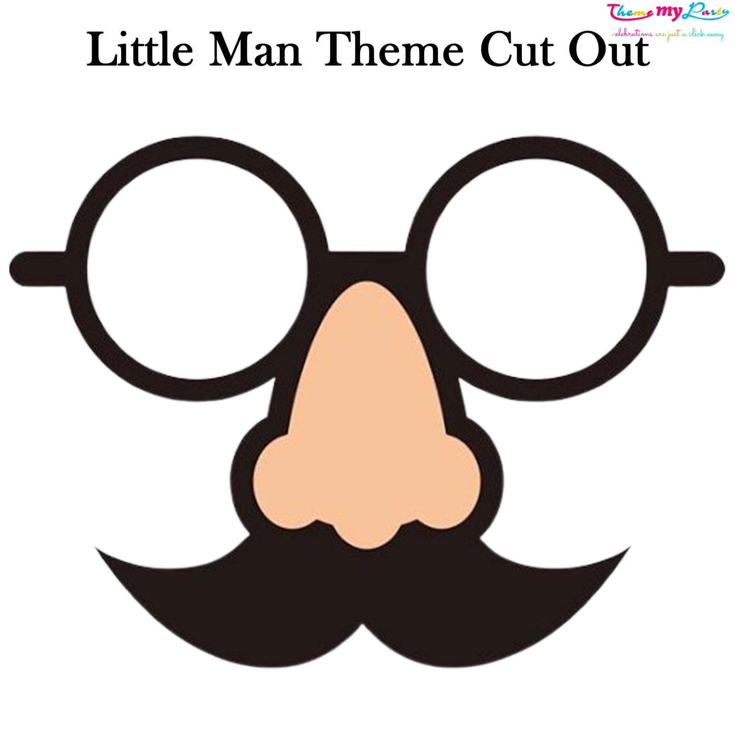 Little Man Theme Birthday Party Cutout