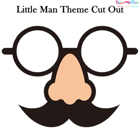 Little Man Theme Birthday Party Cutout
