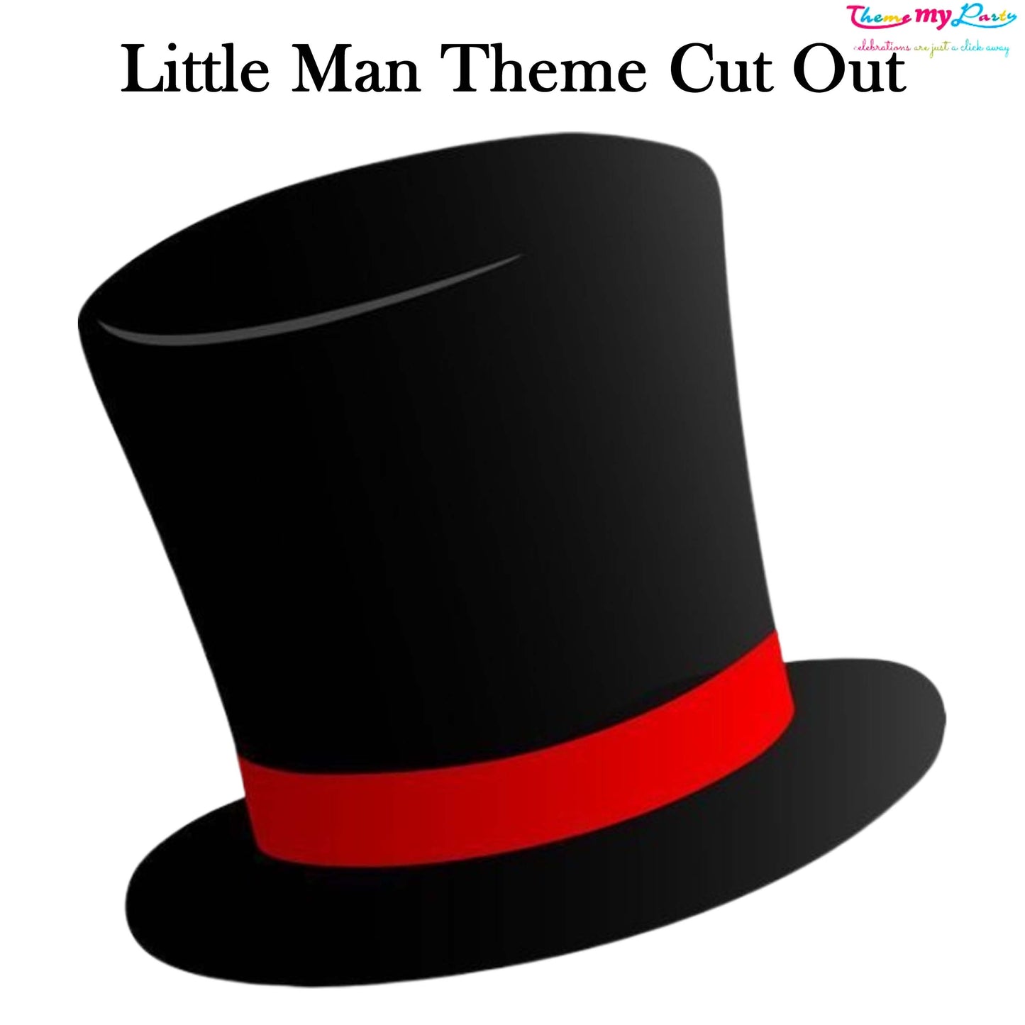 Little Man Theme Birthday Party Cutout