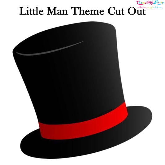Little Man Theme Birthday Party Cutout
