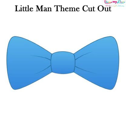 Little Man Theme Birthday Party Cutout